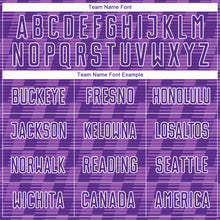 Charger l'image dans la galerie, Custom Purple Medium Purple-White Line Sublimation Soccer Uniform Jersey