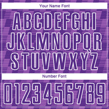 Charger l'image dans la galerie, Custom Purple Medium Purple-White Line Sublimation Soccer Uniform Jersey