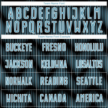 Load image into Gallery viewer, Custom Black Shadow Blue-White Line Sublimation Soccer Uniform Jersey