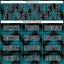 Laden Sie das Bild in den Galerie-Viewer, Custom Black Lakes Blue-White Line Sublimation Soccer Uniform Jersey