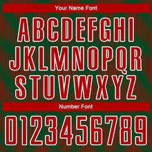 Charger l'image dans la galerie, Custom Green Red-White Line Sublimation Soccer Uniform Jersey