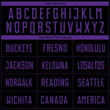 Загрузить изображение в средство просмотра галереи, Custom Black Purple Sublimation Soccer Uniform Jersey