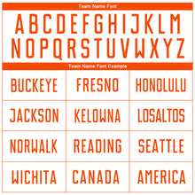 Charger l'image dans la galerie, Custom White Orange Sublimation Soccer Uniform Jersey