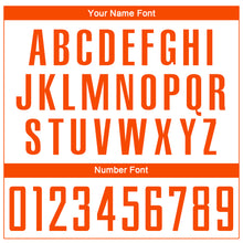 Charger l'image dans la galerie, Custom White Orange Sublimation Soccer Uniform Jersey