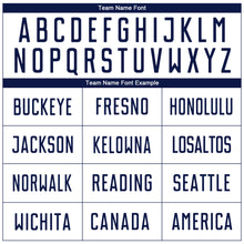 Charger l'image dans la galerie, Custom White Navy Sublimation Soccer Uniform Jersey