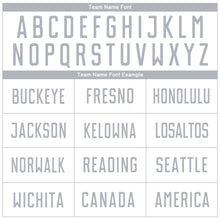 Load image into Gallery viewer, Custom White Steel Gray Sublimation Soccer Uniform Jersey