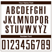 Charger l'image dans la galerie, Custom White Brown Sublimation Soccer Uniform Jersey