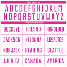 Laden Sie das Bild in den Galerie-Viewer, Custom White Deep Pink Sublimation Soccer Uniform Jersey