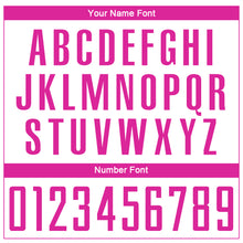 Laden Sie das Bild in den Galerie-Viewer, Custom White Deep Pink Sublimation Soccer Uniform Jersey