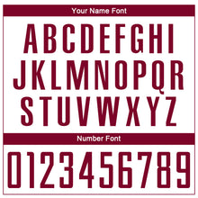 Charger l'image dans la galerie, Custom White Maroon Sublimation Soccer Uniform Jersey