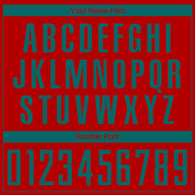 Load image into Gallery viewer, Custom Red Teal Sublimation Soccer Uniform Jersey