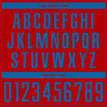 Laden Sie das Bild in den Galerie-Viewer, Custom Red Blue Sublimation Soccer Uniform Jersey