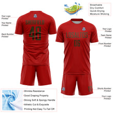 Charger l'image dans la galerie, Custom Red Olive Sublimation Soccer Uniform Jersey