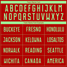 Charger l'image dans la galerie, Custom Red Pea Green Sublimation Soccer Uniform Jersey