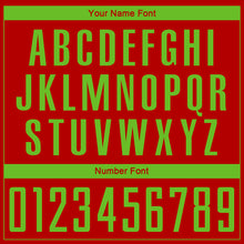 Charger l'image dans la galerie, Custom Red Aurora Green Sublimation Soccer Uniform Jersey