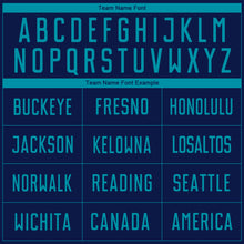 Laden Sie das Bild in den Galerie-Viewer, Custom Navy Teal Sublimation Soccer Uniform Jersey