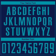 Laden Sie das Bild in den Galerie-Viewer, Custom Navy Teal Sublimation Soccer Uniform Jersey