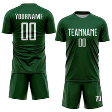 Charger l'image dans la galerie, Custom Green White Sublimation Soccer Uniform Jersey