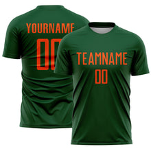 Charger l'image dans la galerie, Custom Green Orange Sublimation Soccer Uniform Jersey