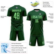 Charger l'image dans la galerie, Custom Green Pea Green Sublimation Soccer Uniform Jersey