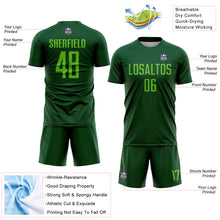 Charger l'image dans la galerie, Custom Green Aurora Green Sublimation Soccer Uniform Jersey