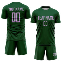 Charger l'image dans la galerie, Custom Green Light Purple Sublimation Soccer Uniform Jersey