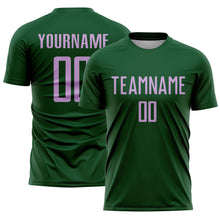 Charger l'image dans la galerie, Custom Green Light Purple Sublimation Soccer Uniform Jersey