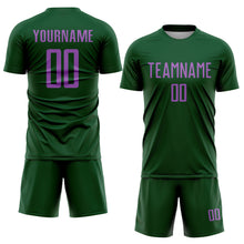 Charger l'image dans la galerie, Custom Green Medium Purple Sublimation Soccer Uniform Jersey
