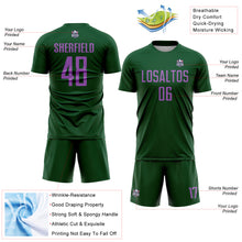 Charger l'image dans la galerie, Custom Green Medium Purple Sublimation Soccer Uniform Jersey