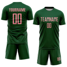 Charger l'image dans la galerie, Custom Green Medium Pink Sublimation Soccer Uniform Jersey