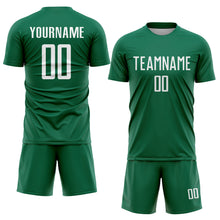 Charger l'image dans la galerie, Custom Kelly Green White Sublimation Soccer Uniform Jersey