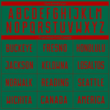 Charger l'image dans la galerie, Custom Kelly Green Red Sublimation Soccer Uniform Jersey