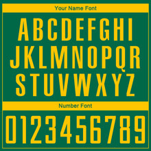 Charger l'image dans la galerie, Custom Kelly Green Yellow Sublimation Soccer Uniform Jersey