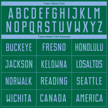 Charger l'image dans la galerie, Custom Kelly Green Light Blue Sublimation Soccer Uniform Jersey