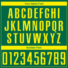 Charger l'image dans la galerie, Custom Kelly Green Light Yellow Sublimation Soccer Uniform Jersey