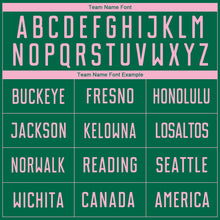 Charger l'image dans la galerie, Custom Kelly Green Light Pink Sublimation Soccer Uniform Jersey