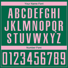 Charger l'image dans la galerie, Custom Kelly Green Light Pink Sublimation Soccer Uniform Jersey