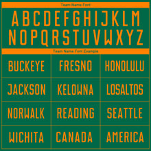 Charger l'image dans la galerie, Custom Kelly Green Bay Orange Sublimation Soccer Uniform Jersey