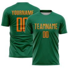 Charger l'image dans la galerie, Custom Kelly Green Bay Orange Sublimation Soccer Uniform Jersey