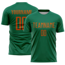 Загрузить изображение в средство просмотра галереи, Custom Kelly Green Texas Orange Sublimation Soccer Uniform Jersey