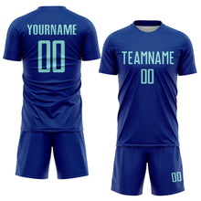 Laden Sie das Bild in den Galerie-Viewer, Custom Royal Ice Blue Sublimation Soccer Uniform Jersey