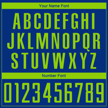 Charger l'image dans la galerie, Custom Royal Neon Green Sublimation Soccer Uniform Jersey