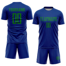 Charger l'image dans la galerie, Custom Royal Grass Green Sublimation Soccer Uniform Jersey