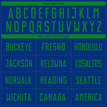 Charger l'image dans la galerie, Custom Royal Grass Green Sublimation Soccer Uniform Jersey