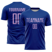 Загрузить изображение в средство просмотра галереи, Custom Royal Light Purple Sublimation Soccer Uniform Jersey
