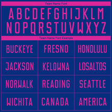 Laden Sie das Bild in den Galerie-Viewer, Custom Royal Deep Pink Sublimation Soccer Uniform Jersey