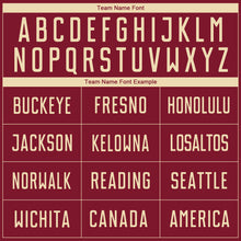 Загрузить изображение в средство просмотра галереи, Custom Crimson Cream Sublimation Soccer Uniform Jersey