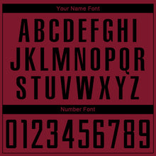 Загрузить изображение в средство просмотра галереи, Custom Crimson Black Sublimation Soccer Uniform Jersey