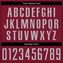 Загрузить изображение в средство просмотра галереи, Custom Crimson Gray Sublimation Soccer Uniform Jersey