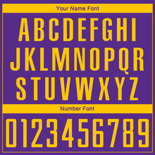 Charger l'image dans la galerie, Custom Purple Gold Sublimation Soccer Uniform Jersey